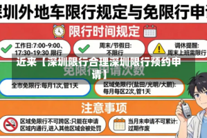 近来【深圳限行合理深圳限行预约申请】