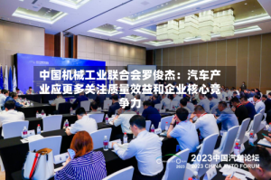 中国机械工业联合会罗俊杰：汽车产业应更多关注质量效益和企业核心竞争力