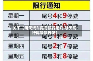 关于【明天汽车尾号限行是几,明天现行尾号限行吗】