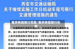 重庆桥隧限行范围/重庆桥隧限行处罚