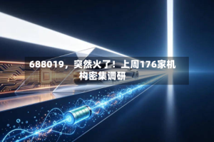 688019，突然火了！上周176家机构密集调研