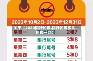关于【2020限行轮换,限行轮换多久轮换一回】