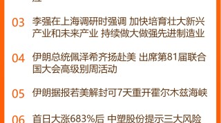 东方财富财经早餐 9月23日周三