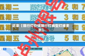 近来【限行灯价钱限行灯线型灯线多长】