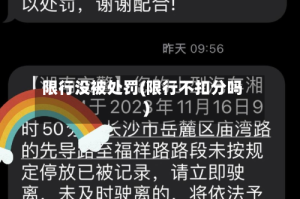 限行没被处罚(限行不扣分吗)