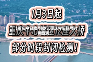 【重庆今日限号限行,重庆今日限号时间查询】
