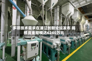 多项技术需求在浦江创新论坛发布 揭榜资金规模达6240万元