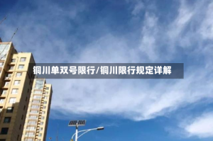铜川单双号限行/铜川限行规定详解