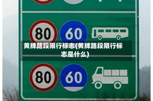 黄牌路段限行标志(黄牌路段限行标志是什么)