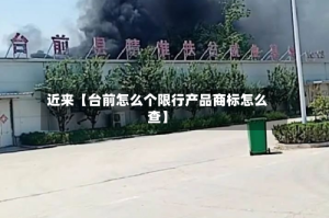近来【台前怎么个限行产品商标怎么查】