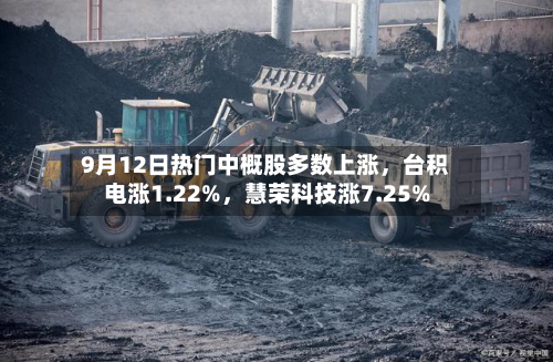 9月12日热门中概股多数上涨	，台积电涨1.22%，慧荣科技涨7.25%-第1张图片