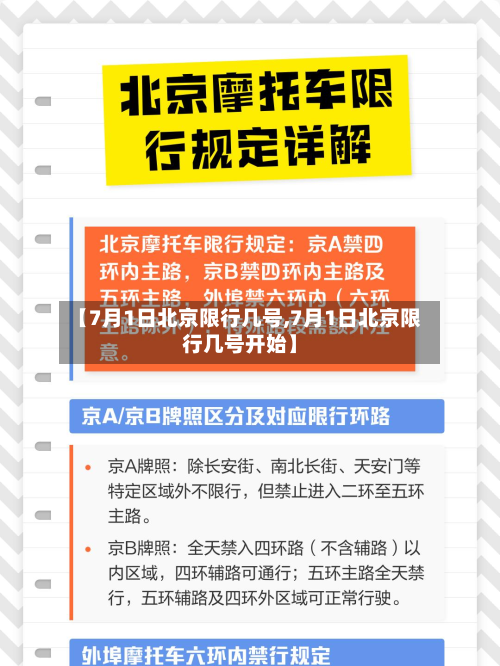 【7月1日北京限行几号,7月1日北京限行几号开始】-第1张图片