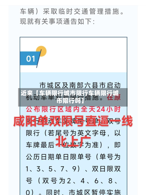 近来【车辆限行城市限行车辆限行城市限行吗】-第1张图片