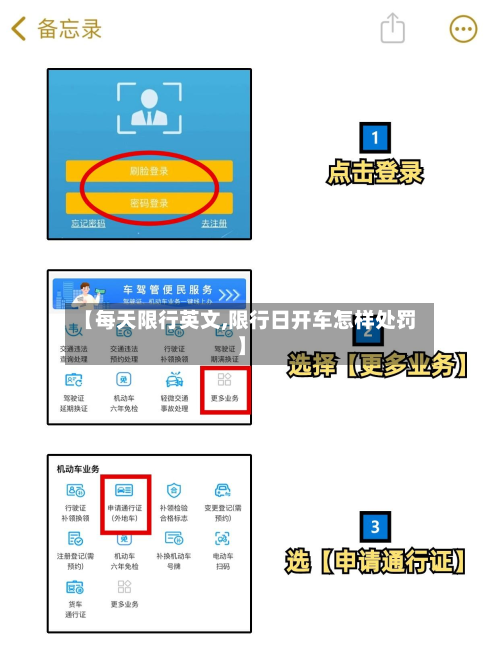 【每天限行英文,限行日开车怎样处罚】-第3张图片