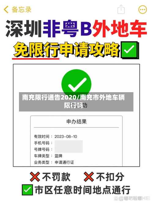 南充限行通告2020/南充市外地车辆限行吗-第2张图片