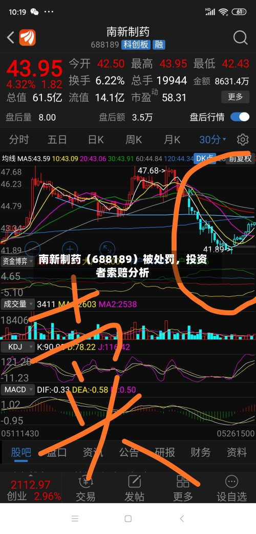 南新制药（688189）被处罚，投资者索赔分析-第1张图片