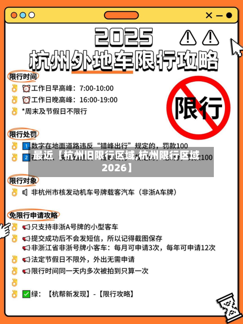最近【杭州旧限行区域,杭州限行区域2026】-第1张图片