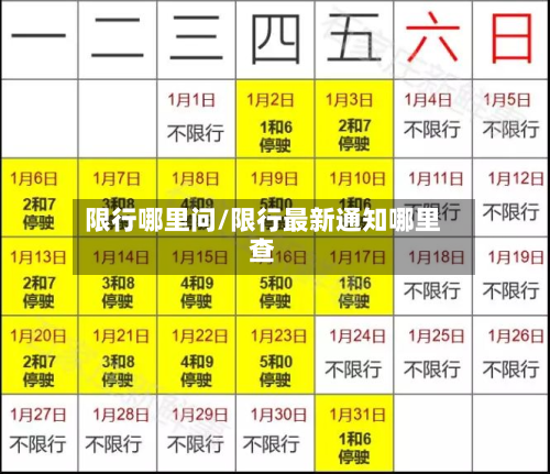 限行哪里问/限行最新通知哪里查-第1张图片