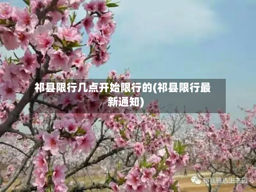 祁县限行几点开始限行的(祁县限行最新通知)-第3张图片