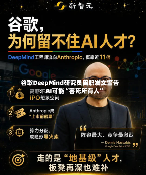 谷歌DeepMind研究员离职发文警告：AI可能“害死所有人”-第1张图片