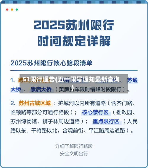 51限行通告(五一限号通知最新查询)-第1张图片