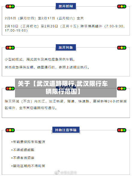 关于【武汉道路限行,武汉限行车辆限行范围】-第2张图片