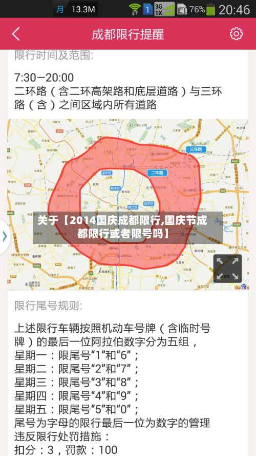 关于【2014国庆成都限行,国庆节成都限行或者限号吗】-第2张图片