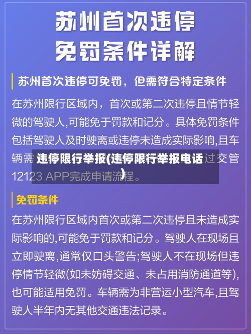 违停限行举报(违停限行举报电话)-第1张图片