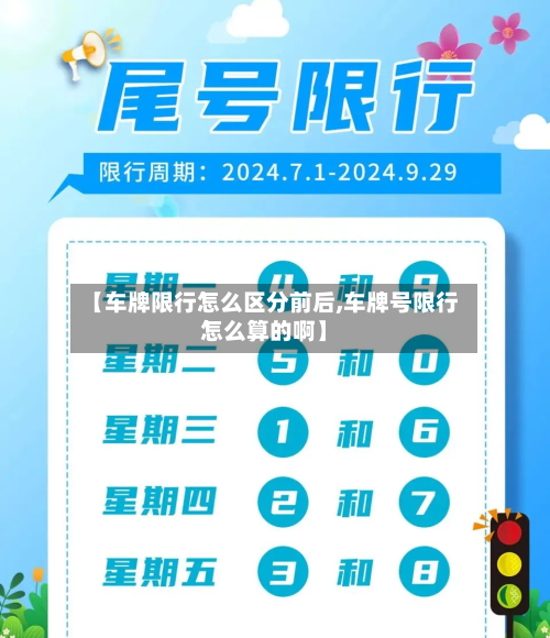 【车牌限行怎么区分前后,车牌号限行怎么算的啊】-第2张图片