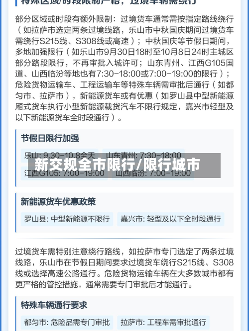 新交规全市限行/限行城市-第3张图片