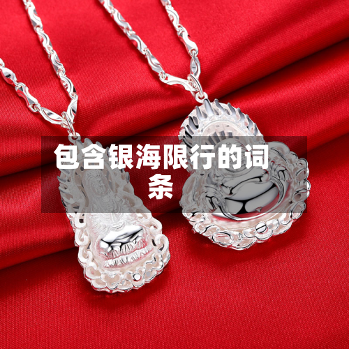 包含银海限行的词条-第1张图片