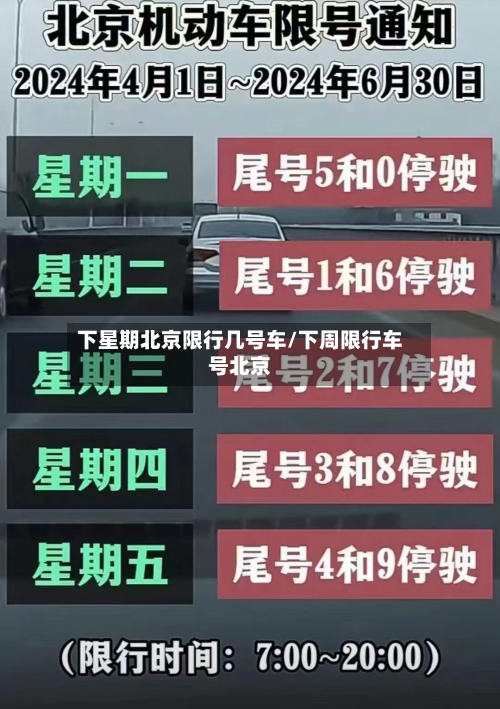 下星期北京限行几号车/下周限行车号北京-第1张图片
