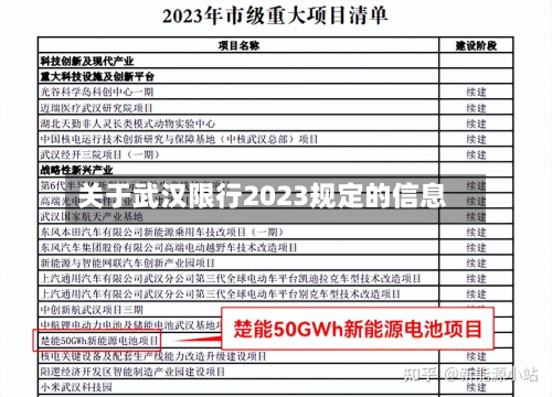 关于武汉限行2023规定的信息-第2张图片
