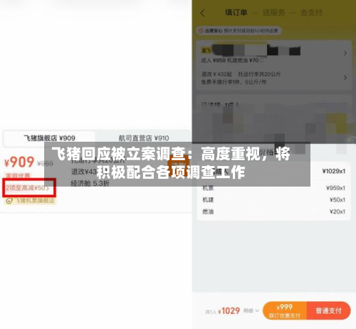 飞猪回应被立案调查：高度重视	，将积极配合各项调查工作-第1张图片