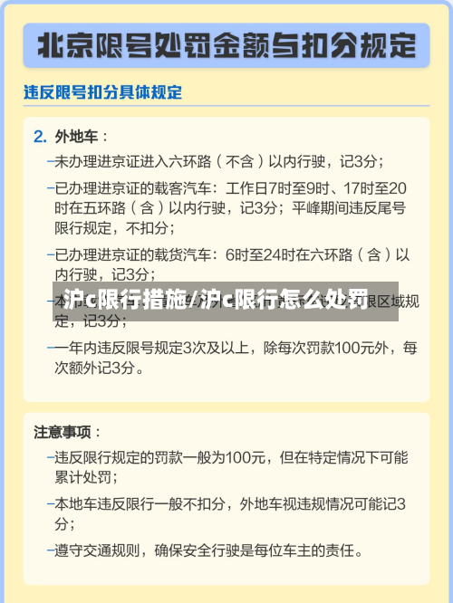 沪c限行措施/沪c限行怎么处罚-第2张图片