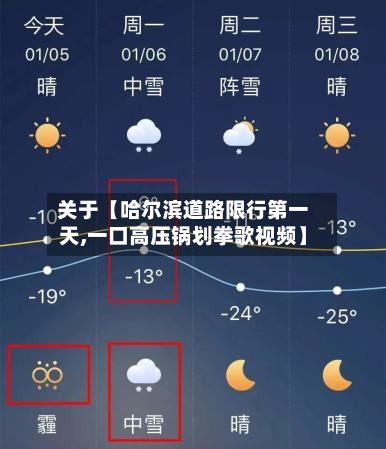 关于【哈尔滨道路限行第一天,一口高压锅划拳歌视频】-第2张图片