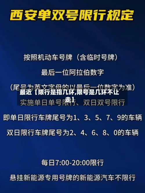 最近【限行是指几环,限号是几环不让走】-第3张图片