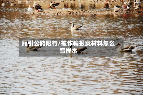 雁引公路限行/被诈骗报案材料怎么写样本-第2张图片