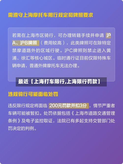 最近【上海打车限行,上海限行罚款】-第2张图片