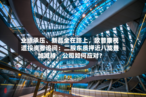 业绩承压、新品全在路上	，欧普康视遭投资者追问：二股东质押近八成叠加减持，公司如何应对？-第3张图片