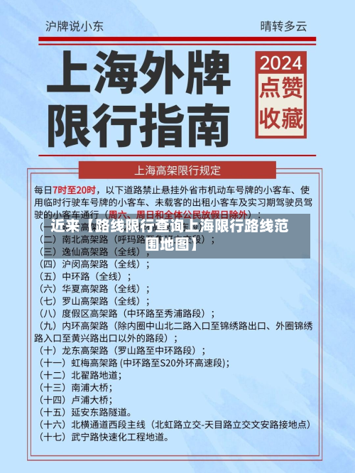 近来【路线限行查询上海限行路线范围地图】-第1张图片