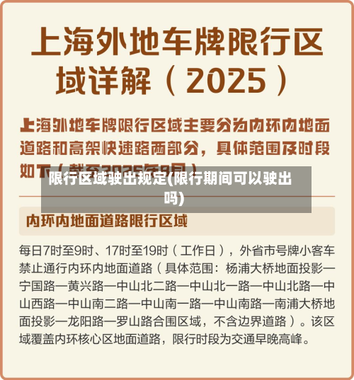 限行区域驶出规定(限行期间可以驶出吗)-第2张图片