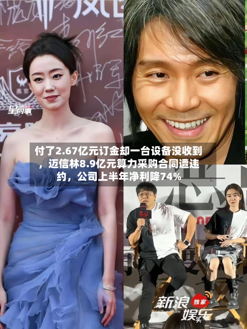 付了2.67亿元订金却一台设备没收到	，迈信林8.9亿元算力采购合同遭违约，公司上半年净利降74%-第1张图片
