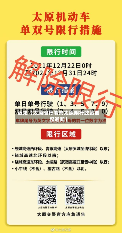 近来【太原限行解答太原限行政策调整通知】-第3张图片