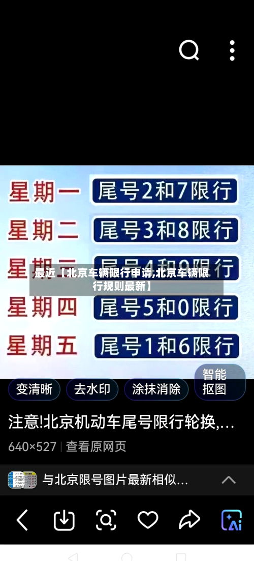 最近【北京车辆限行申请,北京车辆限行规则最新】-第1张图片