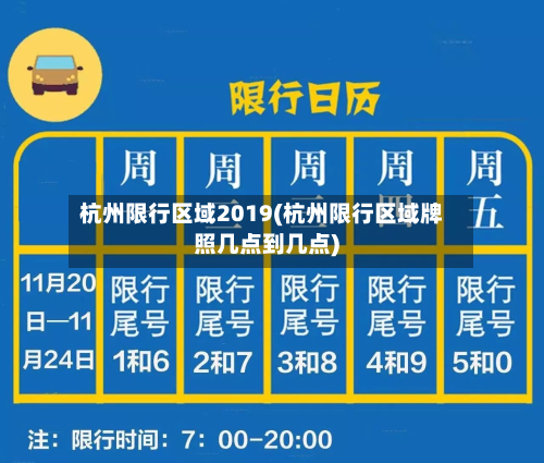 杭州限行区域2019(杭州限行区域牌照几点到几点)-第2张图片