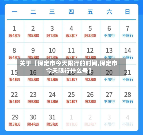 关于【保定市今天限行的时间,保定市今天限行什么号】-第2张图片